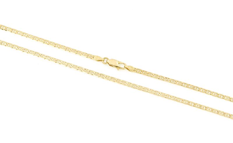 CATENA ORO GIALLO 750/1000 MAGLIA GRUMETTA CON TRAVERSINO - CM. 45.5 - 