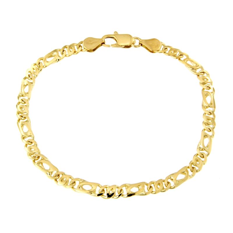 BRACCIALE ORO GIALLO 750/1000 MAGLIA 1+1 - CM 22 - 