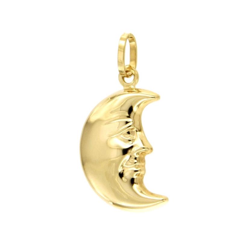 CIONDOLO ORO GIALLO 750/1000 MEZZALUNA - 