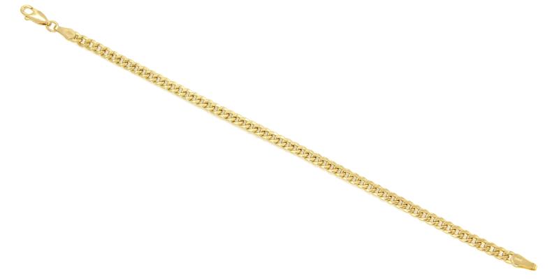 BRACCIALE ORO GIALLO 750/1000 MAGLIA GRUMETTA DOPPIA - CM. 20 - 
