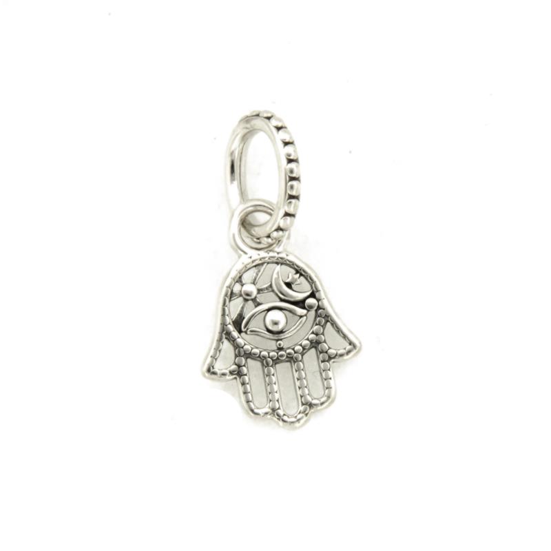 PANDORA - CHARM - ARGENTO 925/1000 - MOD. MANO DI FATIMA PROTETTIVA  - PANDORA