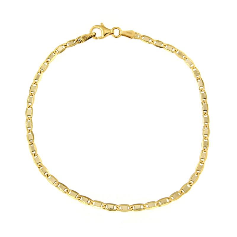 BRACCIALE DUE ORI 750/1000 MAGLIA VALENTINO - CM 20 - 