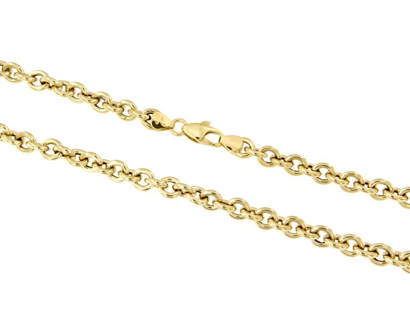 COLLANA ORO GIALLO 750/1000 MAGLIA ROLO' - CM 51 - 