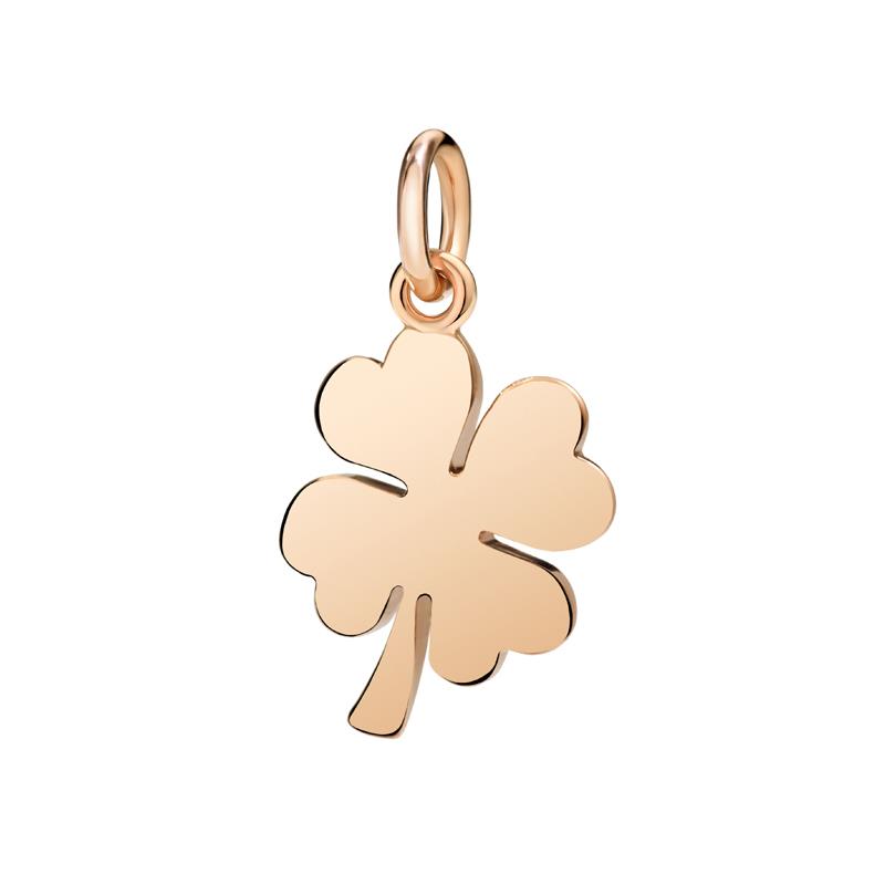 DODO - CIONDOLO - ORO ROSA 375/1000 - MOD. QUADRIFOGLIO - DODO