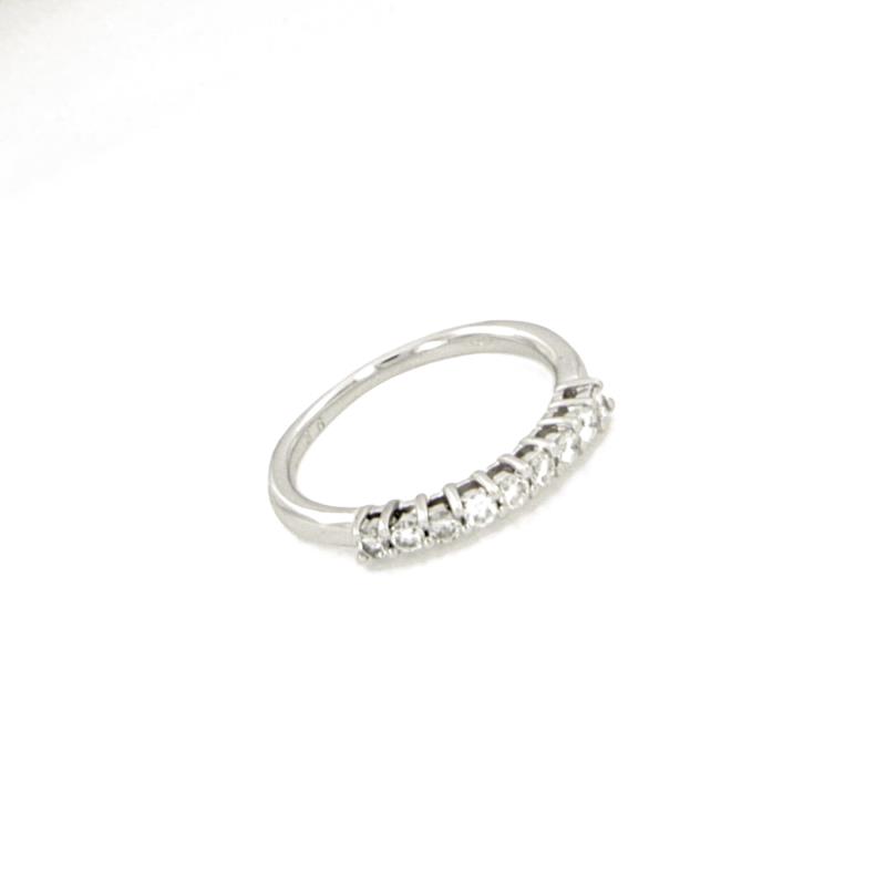 VERETTA ORO BIANCO 750/1000 CON DIAMANTI TAGLIO BRILLANTE CT 0.36 TOTALI G - SI1 - MIS. 15.5 (MAX 3 MISURE) - 