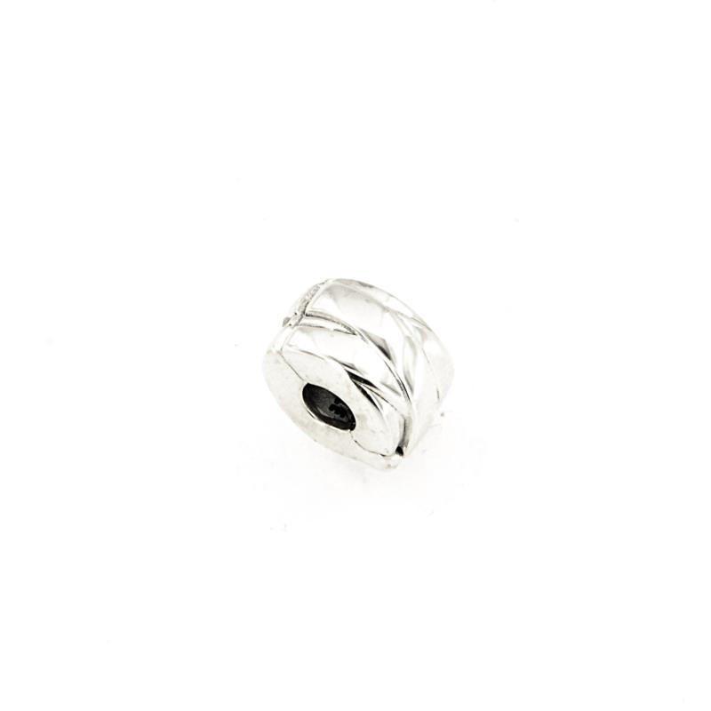 PANDORA - CHARM - ARGENTO 925/1000 - MOD. CLIP NASTRI INTRECCIATI - PANDORA
