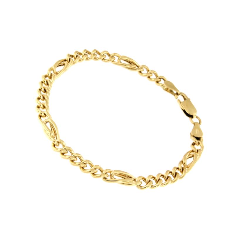 BRACCIALE ORO GIALLO 750/1000 - MAGLIA 5+1 - CM 19.5 - 