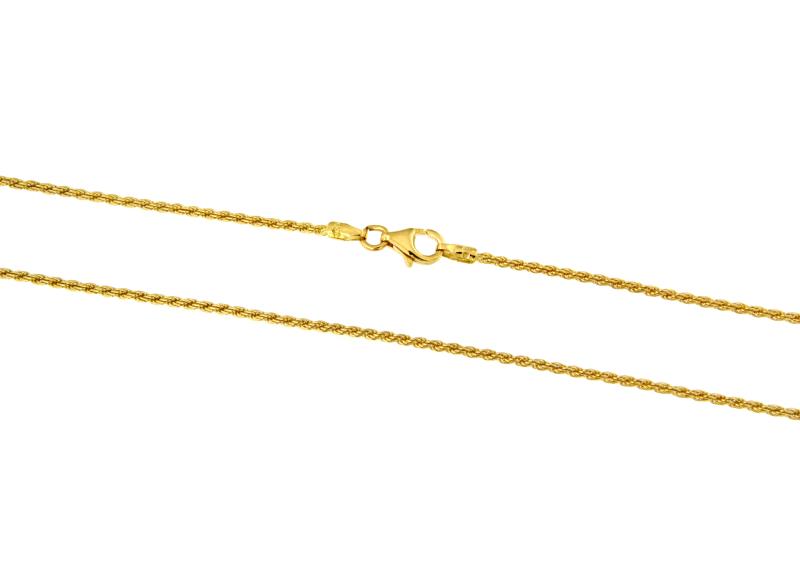 CATENINA ORO GIALLO 750/1000 MAGLIA TRECCIA - CM 44 - 