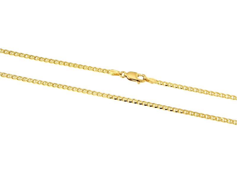 CATENA ORO GIALLO 750/1000 MAGLIA GRUMETTA CON TRAVERSINO - CM. 50 - 