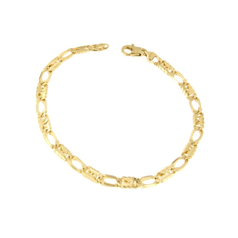 BRACCIALE ORO GIALLO 750/1000 MAGLIA 1+1 - CM. 21 - 