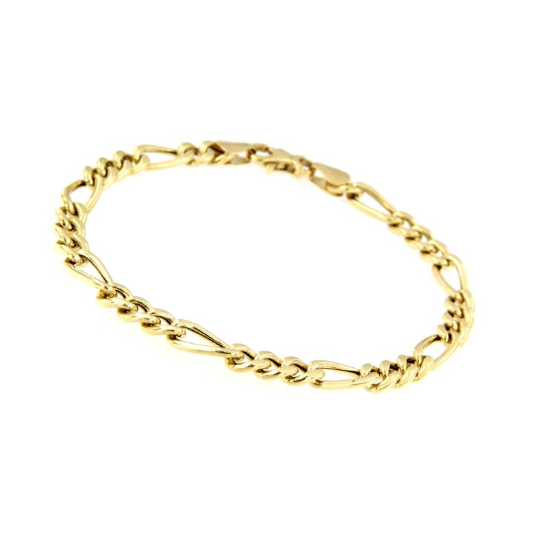 BRACCIALE ORO GIALLO 750/1000 MAGLIA 3+1 - CM. 21 - 