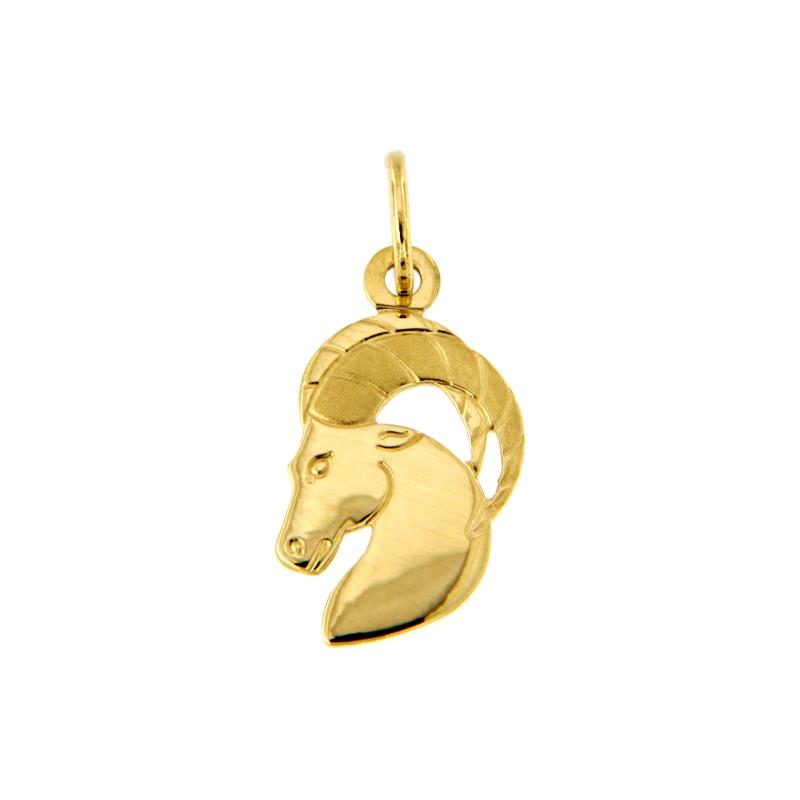 CIONDOLO ORO GIALLO 750/1000 SEGNO ZODIACALE CAPRICORNO - 