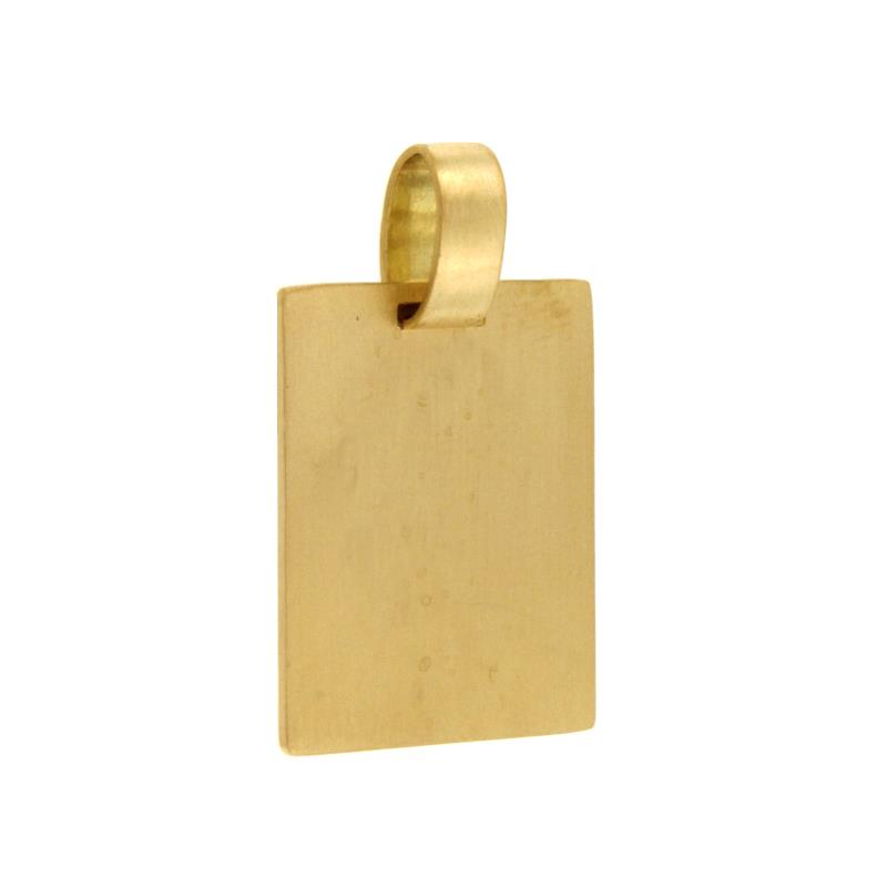 MEDAGLIA ORO GIALLO 750/1000 SATINATA - 