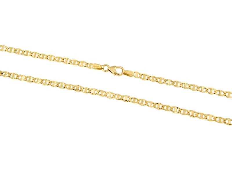 CATENA ORO GIALLO 750/1000 MAGLIA GRUMETTA CON TRAVERSINO - CM. 62 - 