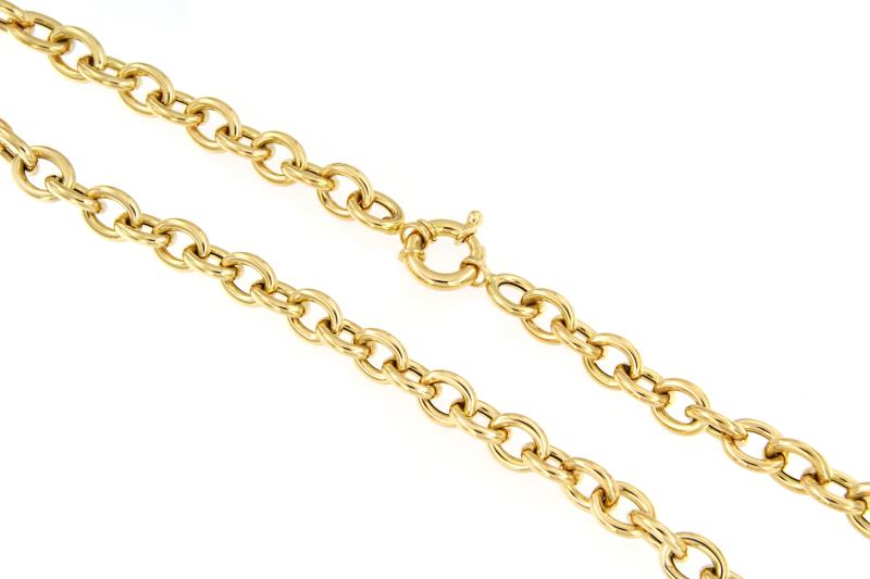 CATENA ORO GIALLO 750/1000 MAGLIA ROL&Ograve; - CM. 46 - 