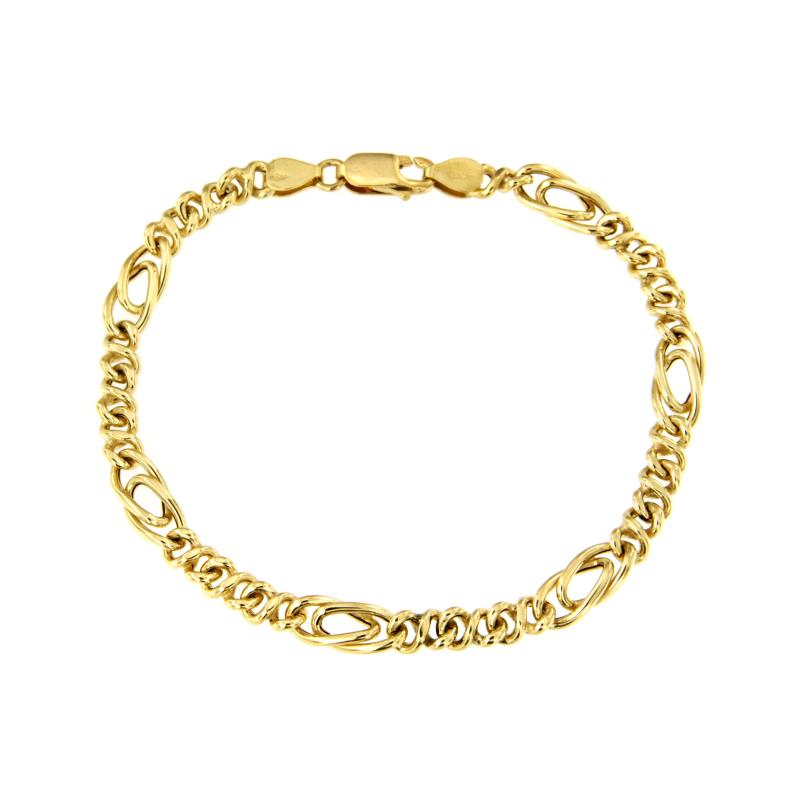 BRACCIALE ORO GIALLO 750/1000 MAGLIA 3+1 - CM 19 - 