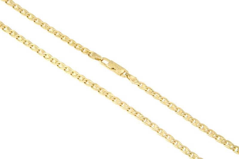 CATENA ORO GIALLO 750/1000 MAGLIA GRUMETTA CON TRAVERSINO - CM 50.5 - 
