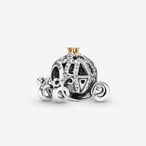 PANDORA - CHARMS - ARGENTO 925/1000 - MOD. CARROZZA CENERENTOLA - PANDORA