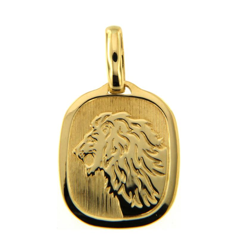 CIONDOLO ORO GIALLO 750/1000 SEGNO ZODIACALE LEONE - 