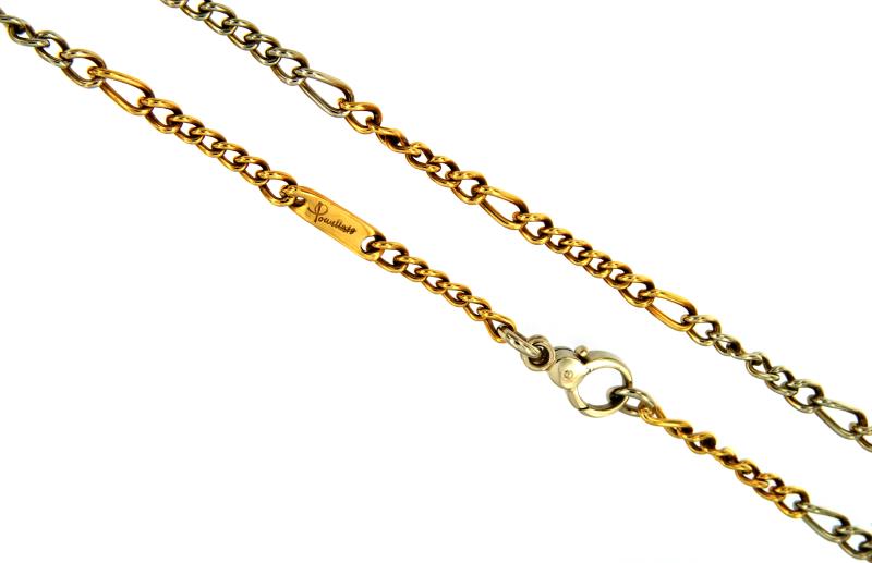 POMELLATO - CATENA - DUE ORI 750/1000 - MAGLIA 6+1 - CM. 47.50 - POMELLATO