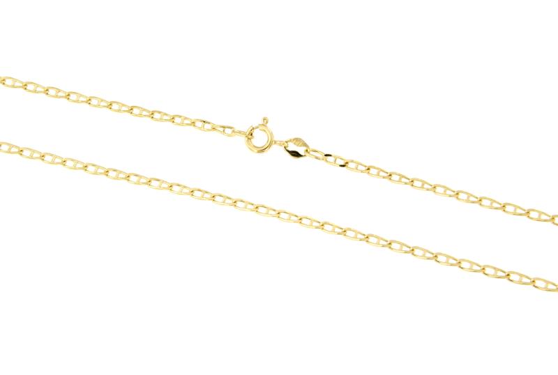 CATENA ORO GIALLO 750/1000 MAGLIA GRUMETTA CON TRAVERSINO - CM 50 - 