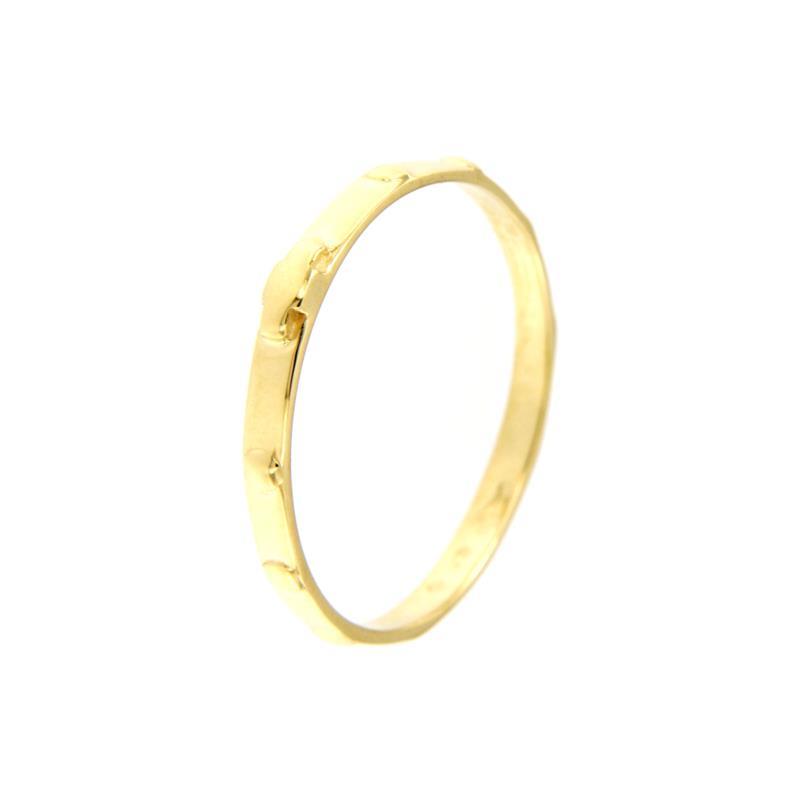 ANELLO ORO GIALLO 750/1000 ROSARIO - MIS. 16 - 