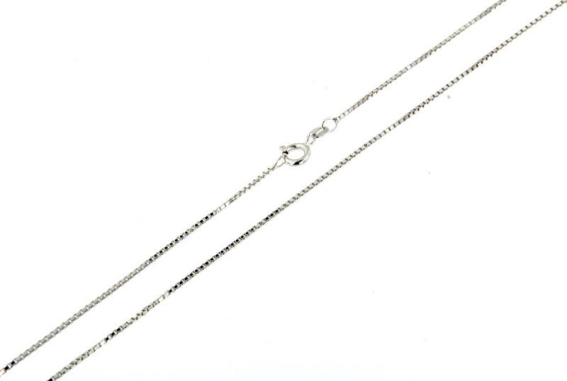 CATENINA ORO BIANCO 750/1000 MAGLIA VENETA - CM 45 - 