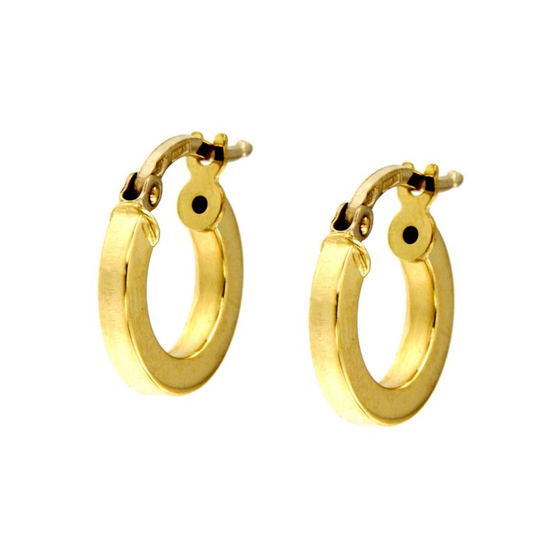 COPPIA ORECCHINI ORO GIALLO 750/1000 CERCHIETTI - 
