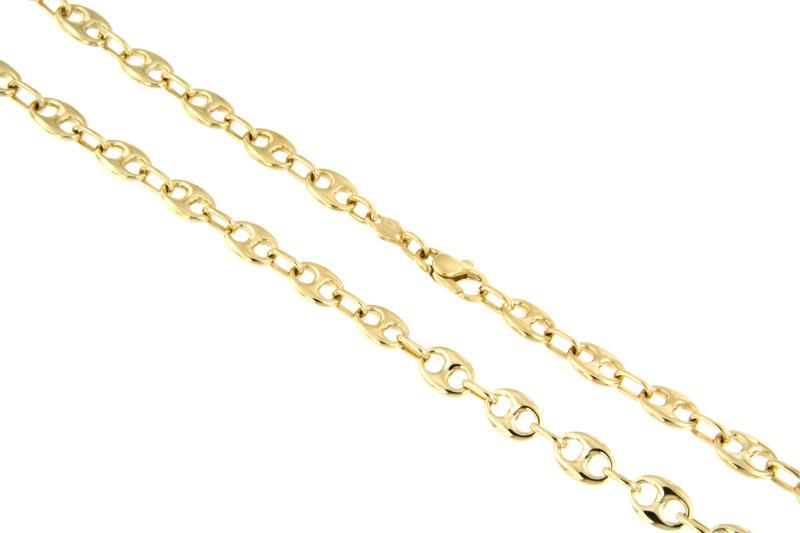 CATENA ORO GIALLO 750/1000 MAGLIA MARINA - CM 51 - 