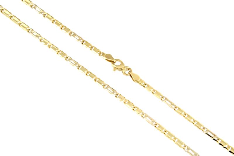 CATENA DUE ORI 750/1000 MAGLIA 3+1 - CM. 50 - 