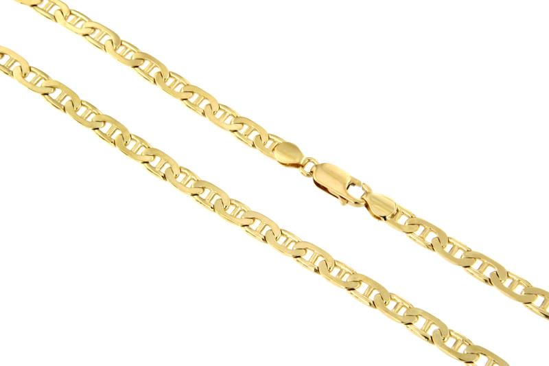CATENA ORO GIALLO 750/1000 MAGLIA GRUMETTA CON TRAVERSINO - CM. 51 - 