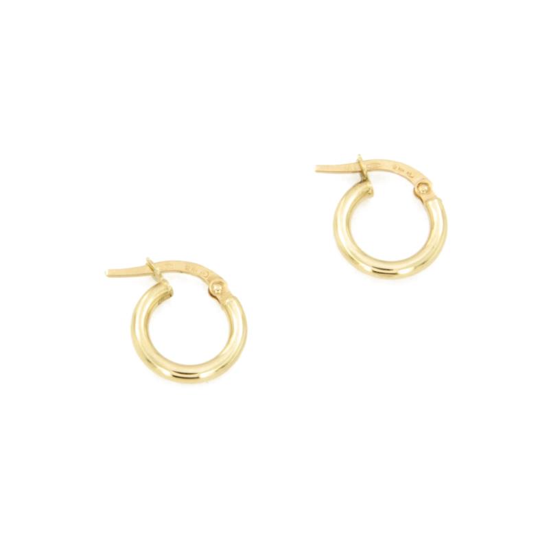 COPPIA ORECCHINI ORO GIALLO 750/1000 CERCHIETTI - 