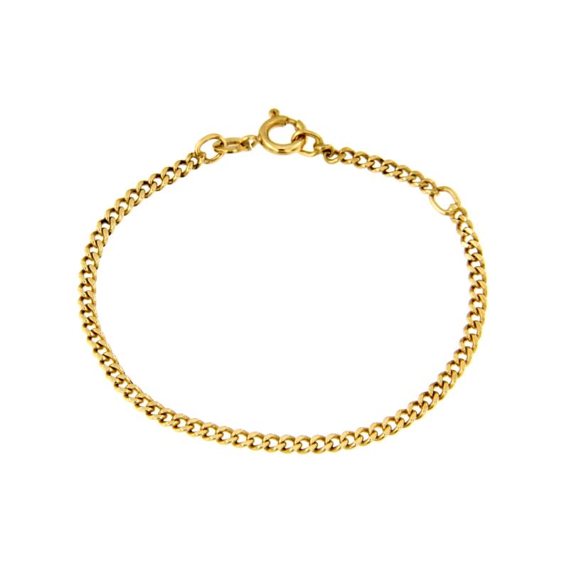 BRACCIALE ORO GIALLO 750/1000 MAGLIA GRUMETTA - CM. 14.5 - 