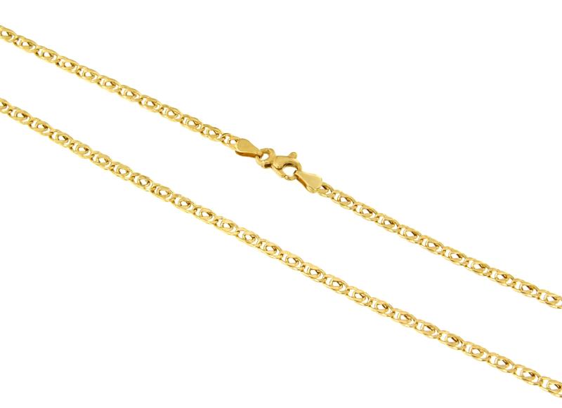 CATENA ORO GIALLO 750/1000 MAGLIA GRUMETTA DOPPIA - CM. 50 - 