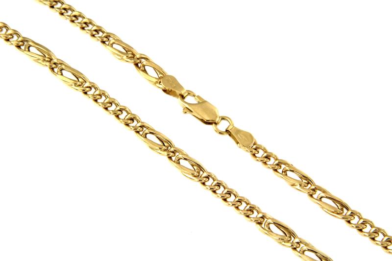 CATENA ORO GIALLO 750/1000 MAGLIA 5+2 - CM. 51 - 