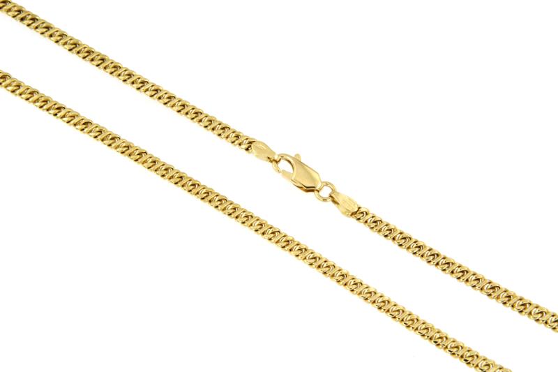 CATENA ORO GIALLO 750/1000 MAGLIA GRUMETTA DOPPIA - CM. 52 - 