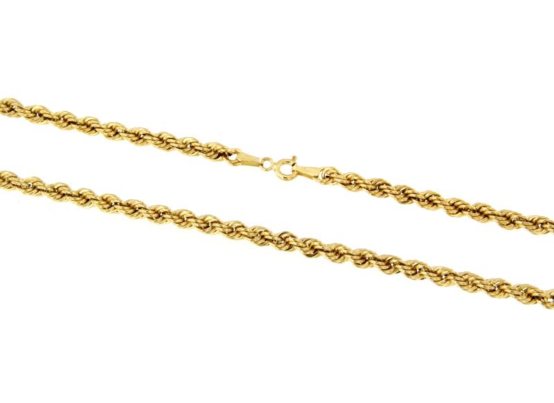 CATENINA ORO GIALLO 750/1000 MAGLIA TRECCIA - CM 44.5 - 