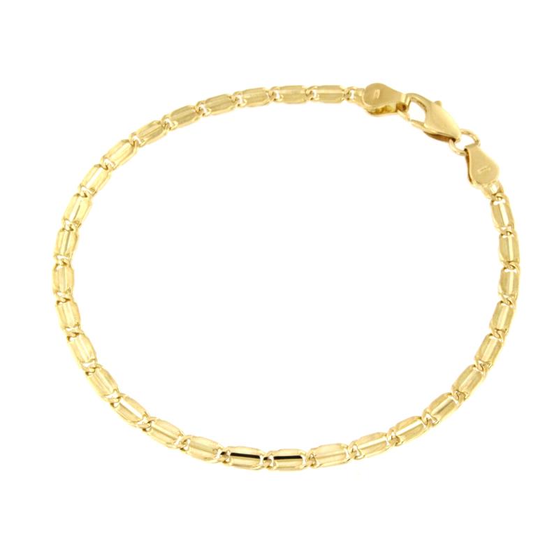 BRACCIALE ORO GIALLO 750/1000 MAGLIA TIPO GRUMETTA - CM. 21.5 - 