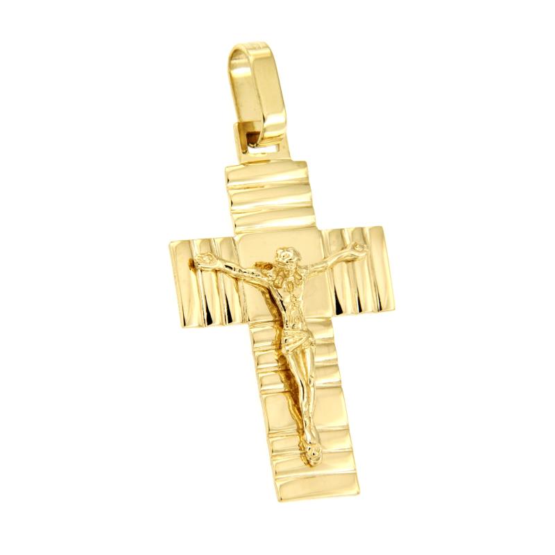 CIONDOLO ORO GIALLO 750/1000 CROCEFISSO - 