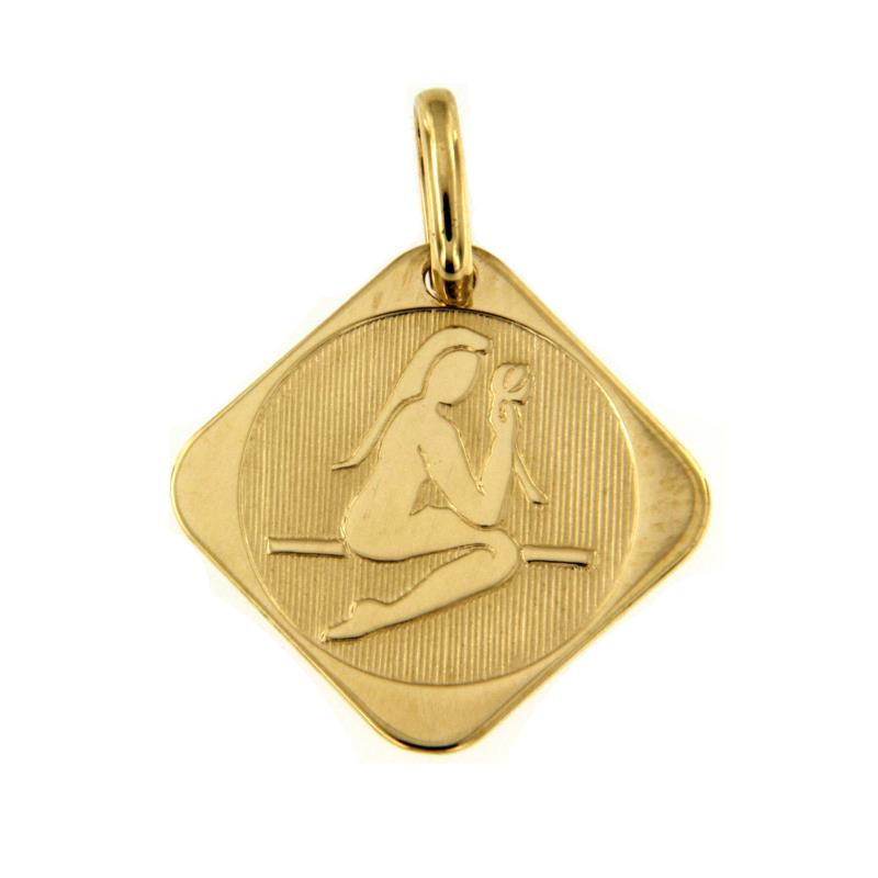 MEDAORO GIALLO 750/1000 SEGNO ZODIACALE VERGINE  - 