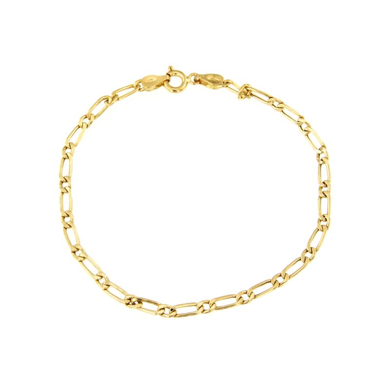 BRACCIALE ORO GIALLO 750/1000 MAGLIA 1+1 – CM. 19 - 