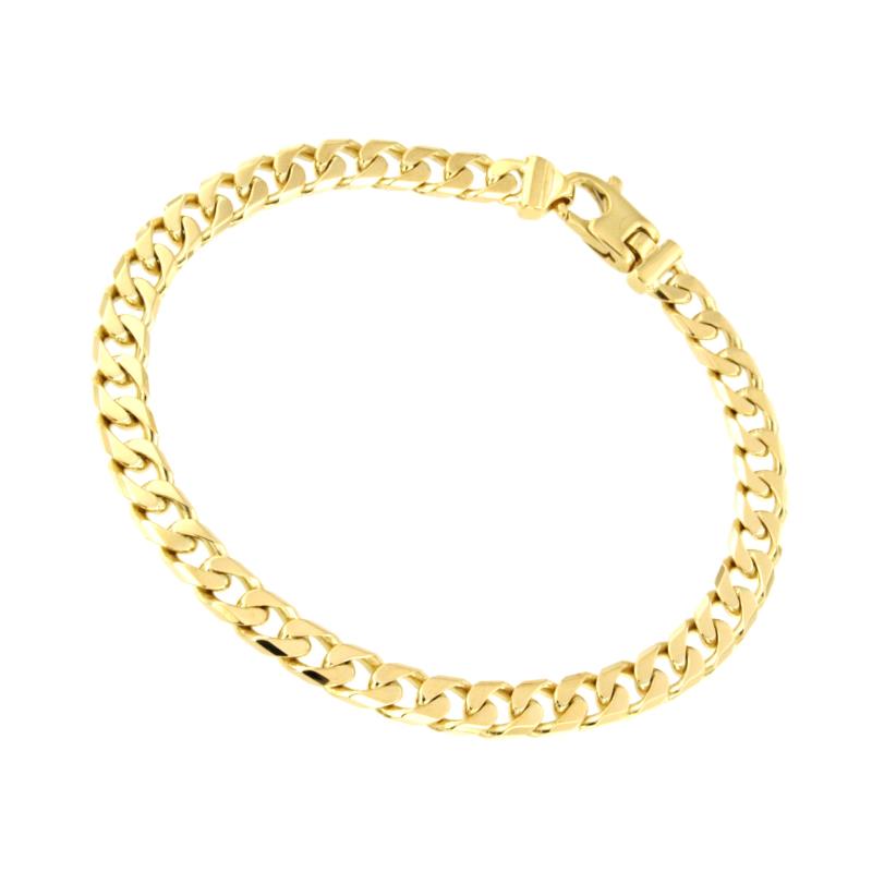 BRACCIALE ORO GIALLO 750/1000 MAGLIA GRUMETTA - CM. 21 - 