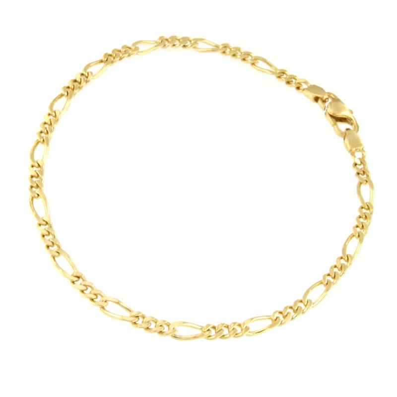 BRACCIALE ORO GIALLO 750/1000 MAGLIE 3+1 - CM. 18.5 - 