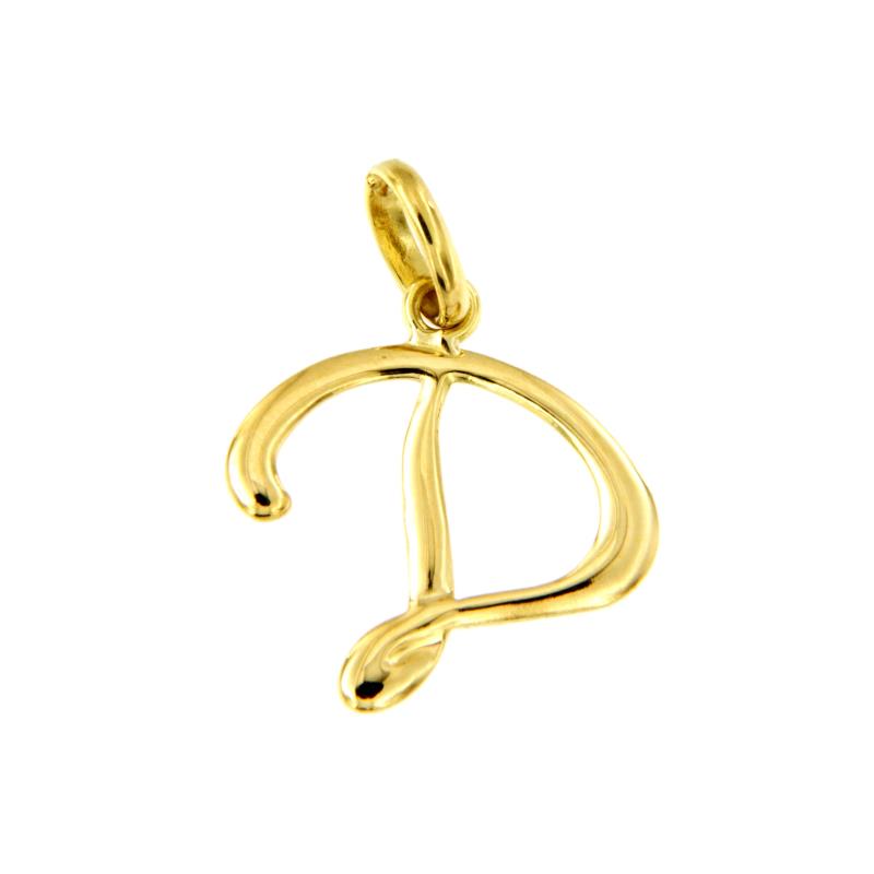 CIONDOLO ORO GIALLO 750/1000 LETTERA "D" - 