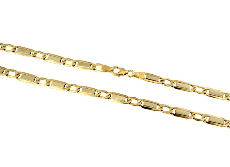 CATENA DUE ORI 750/1000 MAGLIA 1+1 - CM. 50 - 