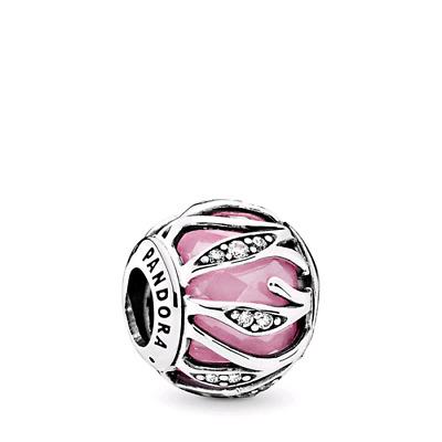 PANDORA - CHARMS - ARGENTO 925/1000 - NATURA LUMINOSA ROSA - PANDORA