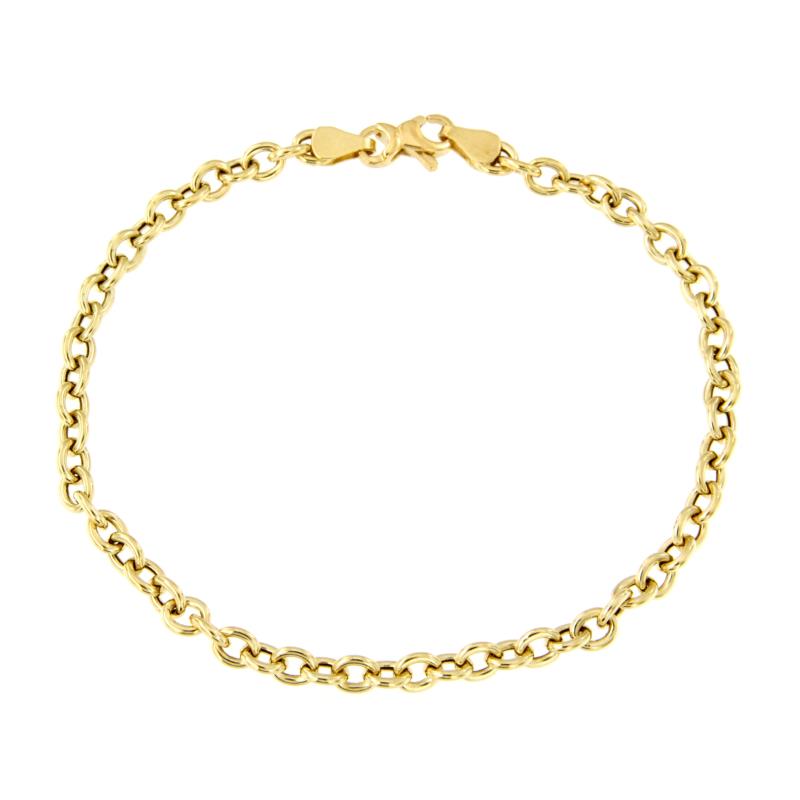 BRACCIALE ORO GIALLO 750/1000 MAGLIA ROL&Ograve; - CM 19 - 
