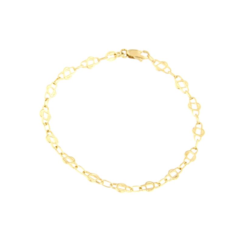 BRACCIALE ORO GIALLO 750/1000 MAGLIA FANTASIA - CM. 18 - 