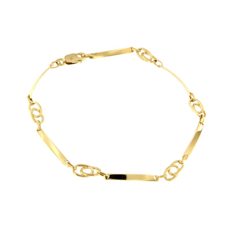 BRACCIALE ORO GIALLO 750/1000 MAGLIA 1+1 - CM 19.5 - 